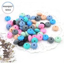 moonpie silica gel small abacus bead small sepp bead DIY baby wearing bead tooth gum pearl can be boiled for bite bite