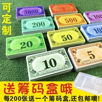 Mahjong machine chip card chess room special square chip brand entertainment PVC plastic chip coin voucher