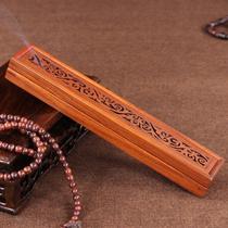 Red wood incense burner home sandalwood stove chicken fin wood incense stove tea ceremony aromatherapy line incense box lying incense box
