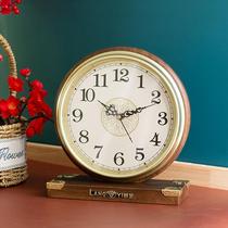 American silent clock creative fashion desktop clock living room home clock desktop ornaments bedroom clock