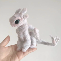 Twisted Rod Dragon cub diy Dragon material package twist dinosaur doll Dragon small dinosaur clown dragon White Night spirit dragon