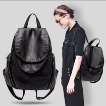 Hong Kong Bag 2020 New Leather Sheep Shoulder Bag Bag Woman Pack Leisure Soft Leather Backpack All Leather Travel Pack Europe and America