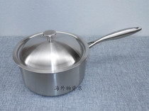 Small milk pot 304 thick stainless steel milk pot soup pot noodle food supplement pot 16 18 20cm small pot