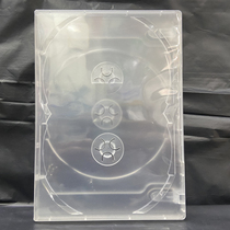 Transparent rectangular DVD box three-piece box 3-pack CD box CD box with film can insert label disc box