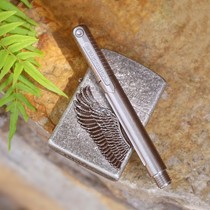 Short gun full TC4 titanium alloy mini stylus EDC tactical metal signature pen portable spiral with Pen Holder