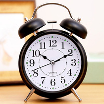Small alarm clock students use luminous mute bedside simple alarm children creative personality bedroom clock Super Sound