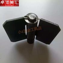 Hardware cross-linked folding thick iron door hinge 95*75*4mm heavy-duty car compartment welding large hinge