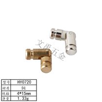 4 * 15mm pure copper silver cylindrical hinge copper column car piece Mini-shaped foldout detachable hardware hinge