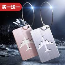 Buy 1 Get 1 Free Luggage Tag Travel Portable Luggage Tag Aircraft Boarding Pass Shipping Pendant Tag Anti-Loss Tag