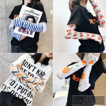 Japanese GP Elegant With Ice Cuff Summer Sun Protection Ice Silk Thin handcuff armguard arm sleeve