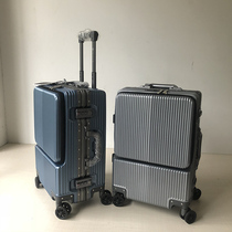 Super cow force 20 inch front opening male and female students aluminum frame chassis wear-resistant drop-resistant universal wheel short-distance suitcase