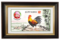 Fetal hair painting embroidered chicken diy make your own baby hair souvenir fetal hair pen hand foot print portrait picture sketch painting