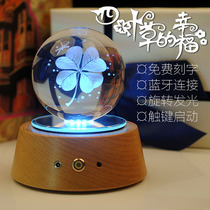 Music Box Crystal Ball Carousel Clover Ferris Wheel Little Prince Wooden Custom Music Box Birthday Gift