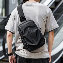 Chest bag mens Messenger bag Korean version all-match single shoulder bag mens waist bag casual bag mens bag student small backpack female trendy brand