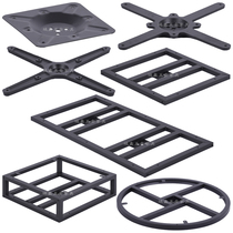 Metal Wrought iron seat Dining table foot furniture Cast iron accessories Round table board tray connector Table leg bracket frame