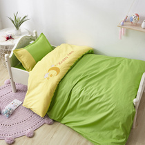 Childrens kindergarten bedding six sets of quilts with three sets of core customized afternoon-to-to-garden quilt and embroidery