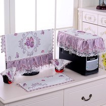 Computer cover cute desktop computer cover keyboard case gray cloth computer curtain all-in-one machine cover computer dust cloth