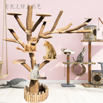 Cat Climbing Frame Cat Tree Cat Nest One Fine Wood Cat Climbing Tree Dead Trunk Pet Tree Custom Simulation Tree