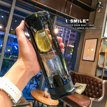 Net celebrity high-value water cup female ins wind glass 2021 summer new cup high-end sense tea cup male