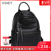 Genuine leather double shoulder bag Girl 2022 New trends Female 2021 Large capacity headlayer Bull Skin Lady Soft Leather Backpack Tide