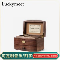 30-tone music box customizable music solid wood jewelry box lettering 520 valentine's day gift for girlfriend