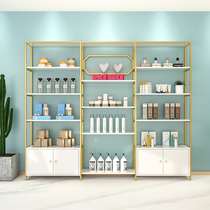 Custom new custom fashion cosmetics nail table display cabinet beauty salon storage shelf nail polish