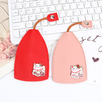 Pull-out small key bag Cartoon Universal Remote Control Car Key Protective Sleeve Creative Home Key