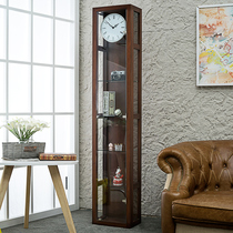 European-style floor clock living room simple light luxury practical storage quartz electronic solid wood timekeeping floor clock HG2103