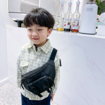 Fashion children's chest bag boy handsome Korean messenger bag Joker girl purse baby go out change shoulder bag