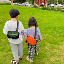 Tide cool sports childrens small backpack boy handsome fashion shoulder bag nylon style foreign chest bag outdoor delivery wristband
