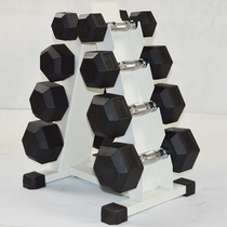 Dumbbell rack mens home fitness equipment 10 20kg kg hexagonal plastic fixed tasteless dumbbell set