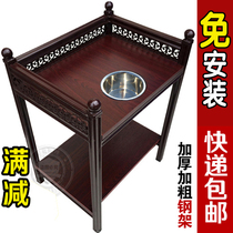 Mahjong machine with ashtray thickening steel wood tea room tea room tea frame several corners of the table