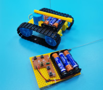 Technology small production small invention four-channel remote control tank simulation tank educational toy