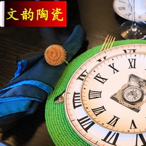 European American model room Sun Star beaded back word meal buckle napkin ring napkin ring home soft decoration