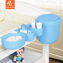Hanging diaper table storage crib touch massage bath storage basket storage basket storage box six-piece set