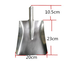 Stainless steel spade 304 foreign shovel square head shovel chemical shovel food shovel shovel acid and alkali corrosion resistance 200*230