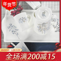Home Creative Modern Coffee Table Drinking Tea Cup Set Household Complete Tea Set Simple Ceramic Cups 6 Gift Boxes