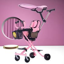 Walking baby artifact cart one-button folding hand can sit down 2021 New Light Children high landscape baby baby