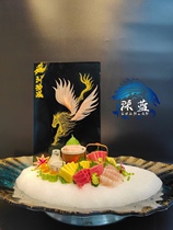 Hotel club fish carving plate hot sale SAB decoration acrylic transparent version of creative pendulum sacral mold
