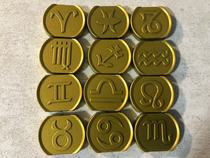 Holy clothing myth EX God bracket platform gold Athena electroplating nameplate gold coin Universal Universal Bandai domestic
