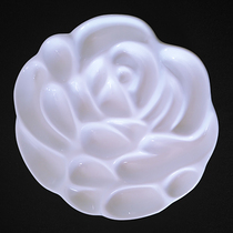  Ceramic corrugated palette Bone china flower-shaped pigment dish Rose-shaped watercolor Chinese painting gouache pigment dish Flower bone
