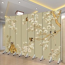 Screen partition New Chinese Modern Zen Hotel Private Room Economy Removable Folding Cloth Folding Folding Screen