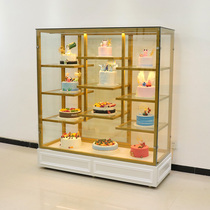 Bread cabinet Birthday cake model display cabinet Sample cabinet Bakery shop glass commercial window mold shelf side cabinet