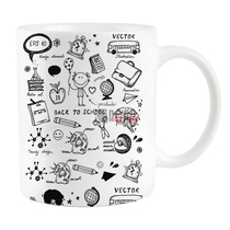 Meta-Qi Cute Teenage Girl Cup Lovers Cups Creative Fresh Mark Cups Chametz Cup of ceramic cup Breakfast Cup