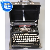 1908 German antique brand Erika Model A1 mechanical English typewriter function normal handle broken