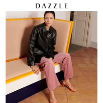 Dazzle Disu 2020 spring dress new Liu Wen same powder wax color suit casual pants women 2c1q4041g