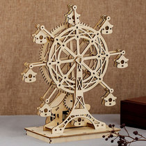 Ferris wheel music box diy music box to send girls wooden hand assembled birthday gifts wooden rotating boys