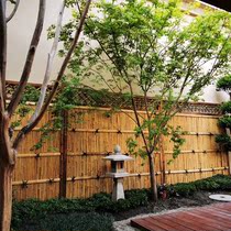 Custom bamboo fence fence fence fence garden outdoor villa garden Japanese bamboo wood anti-corrosion bamboo decoration