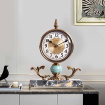 European Style Timekeeper Clock Pendulum Pieces Living Room Home Desktop American Light Extravaganza Nordic Creative Fashion Desk Clock Silent Clock