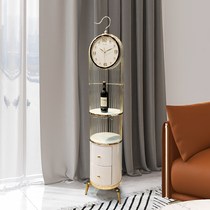 Modern floor clock living room large pendulum clock home desktop American vertical clock cabinet IKEA light luxury sitting clock clock